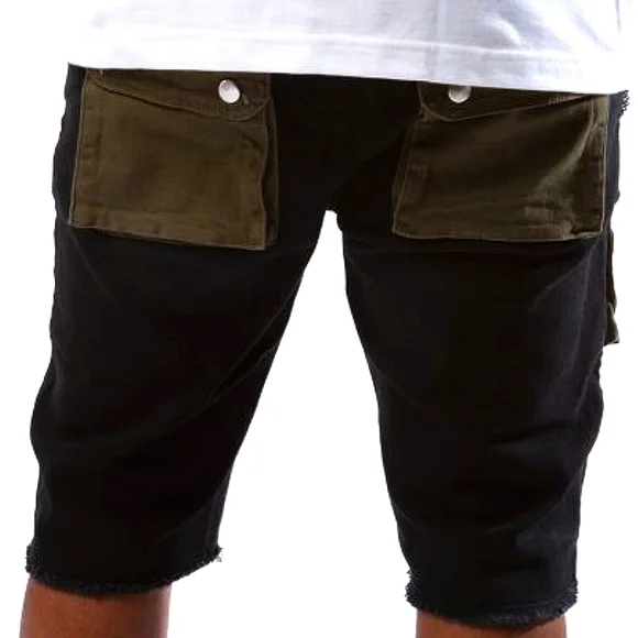 Axel Black Army Battlefield Cargo Shorts sz 36 - Picture 4 of 4